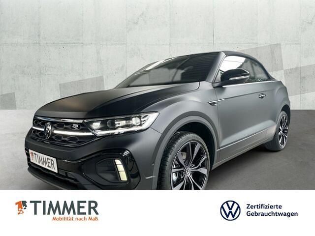 Schwarz Gebraucht 2024 VW T-Roc Cabriolet R-line Cabrio | 41.441 € (Teuer) - Bild 1/4