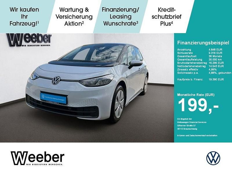 Weiß Gebraucht 2022 VW ID.3 Pure Kleinwagen | 19.390 € (Guter Preis) - Bild 1/4