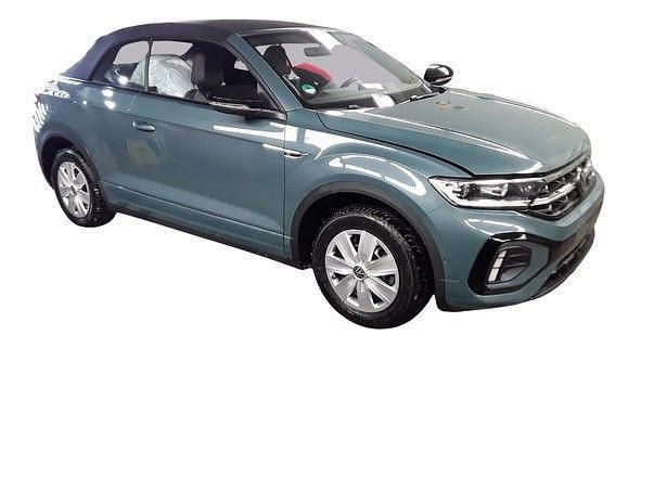 Gebraucht VW T-Roc Cabriolet R-line 150 PS (110 kW) 2025 Petroleum blue metallic schwarz (metallic) Cabrio