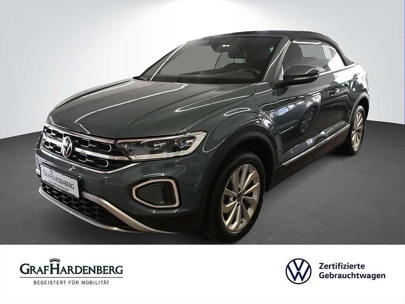 Blau Gebraucht 2024 VW T-Roc Cabriolet Style Cabrio | 27.990 € (Fairer Preis) - Bild 1/4