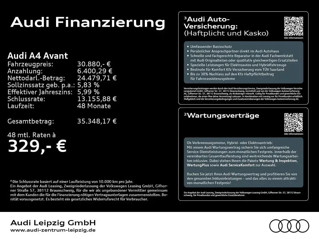 Gebraucht Audi A4 S-Line 204 PS (150 kW) 2023 Ibisweiß Kombi