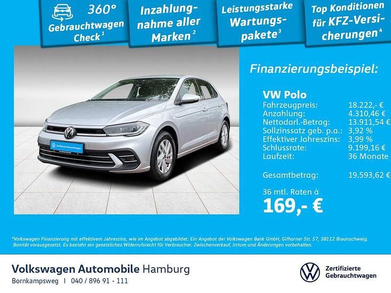Silber Gebraucht 2022 VW Polo Style Limousine | 18.222 € (Fairer Preis) - Bild 1/3