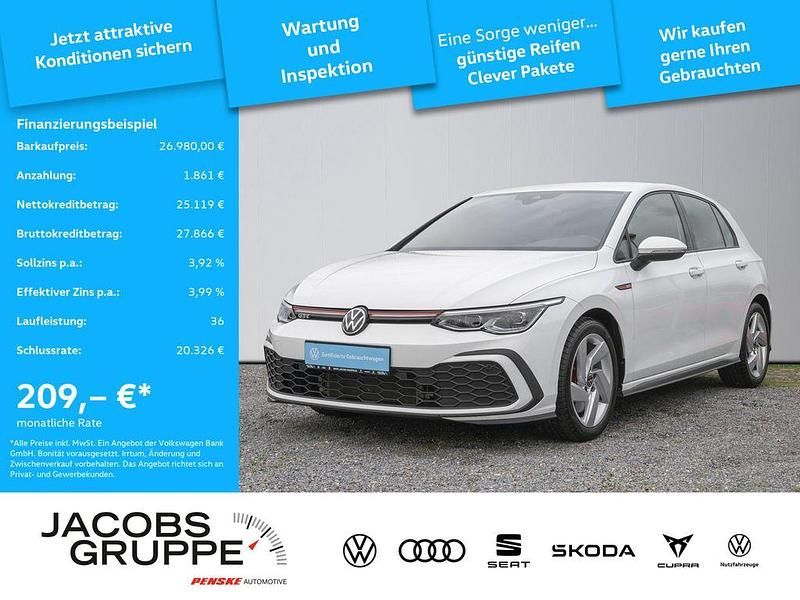 Pure white Gebraucht 2023 VW Golf GTI Limousine | 26.480 € (Superpreis) - Bild 1/4