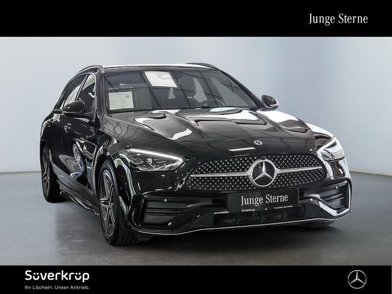 Schwarz Gebraucht 2024 Mercedes C220 AMG Kombi | 42.190 € (Guter Preis) - Bild 1/4