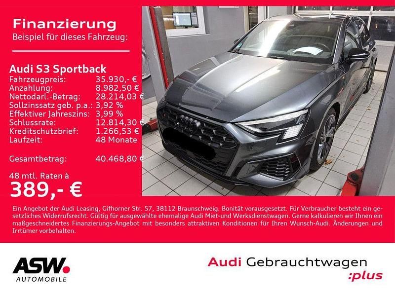 Daytonagrau perleffekt Gebraucht 2022 Audi S3 Ambiente Limousine | 35.930 € (Guter Preis) - Bild 1/3