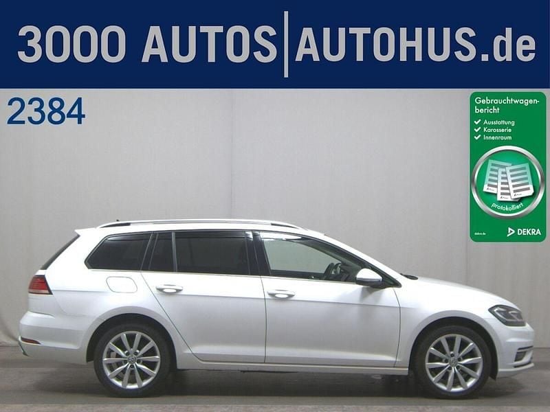 Weiss Gebraucht 2019 VW Golf VII Highline Kombi | 12.480 € (Guter Preis) - Bild 1/4