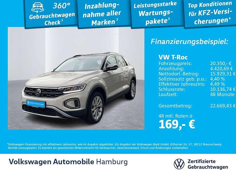 Gebraucht VW T-Roc Life 110 PS (80 kW) 2023 Grau SUV