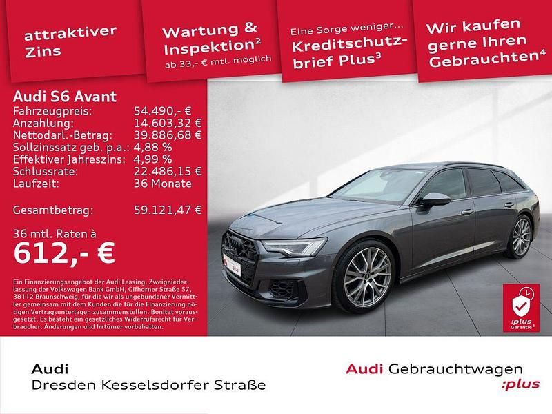 Daytonagrau perleffekt Gebraucht 2024 Audi S6 Ambiente Kombi | 54.490 € - Bild 1/4