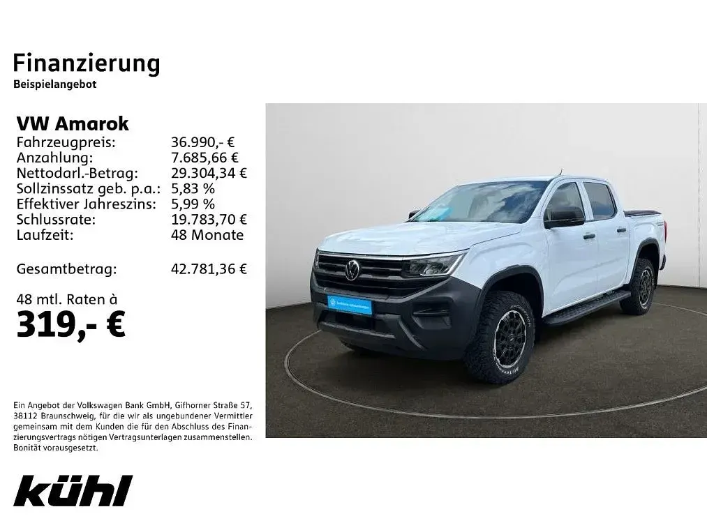 Gebraucht VW Amarok Basis 170 PS (125 kW) 2023 Clear white Pickup