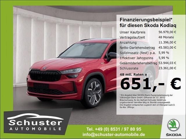 Rot Neu 2025 Skoda Kodiaq SportLine SUV | 56.979 € (Etwas zu teuer) - Bild 1/4