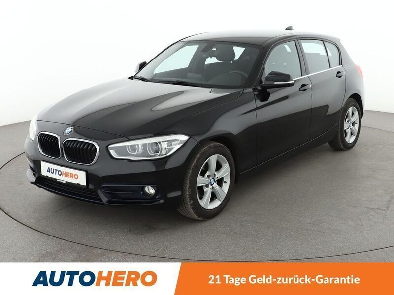 Schwarz Gebraucht 2016 BMW 116 Sport Line Kleinwagen | 14.410 € (Fairer Preis) - Bild 1/3