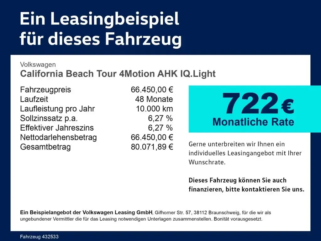 Gebraucht VW California Beach 177 PS (130 kW) 2025 Deep black perleffekt (metallic) Van