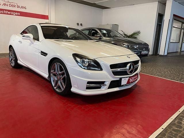 Weiß Gebraucht 2015 Mercedes SLK350 Cabrio | 23.490 € (Guter Preis) - Bild 1/4