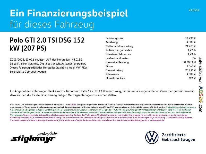 Gebraucht VW Polo Select 207 PS (152 kW) 2025 Deep black perleffekt Kleinwagen