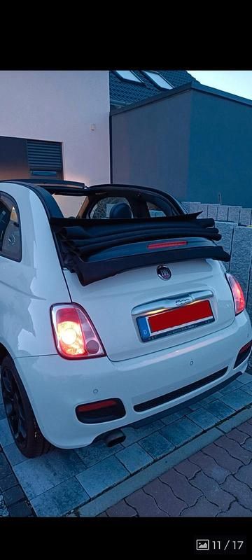 Weiß Gebraucht 2015 Fiat 500C Sport Cabrio | 6.200 € - Bild 1/4