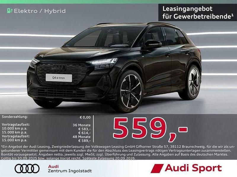Mythosschwarz Neu 2025 Audi Q4 e-tron Sport SUV | 64.250 € - Bild 1/3
