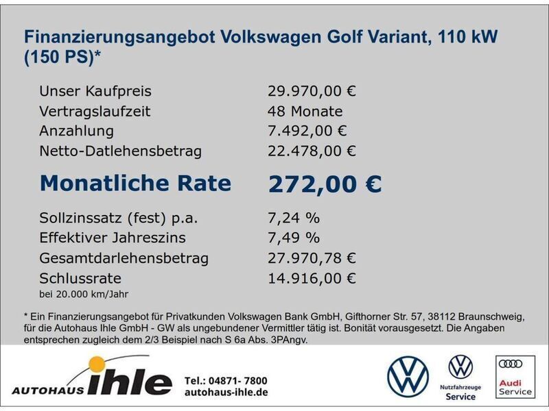 Gebraucht VW Golf VIII Move 150 PS (110 kW) 2023 Grau Kombi