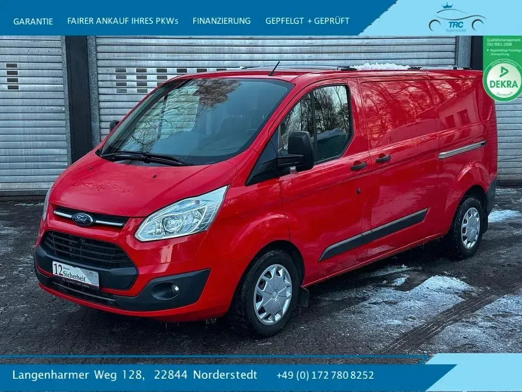 Second-hand Ford Transit Custom Trend 131 CP (96 kW) 2017 Roșu Monovolum