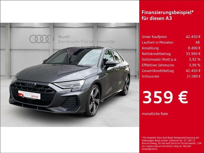 Grau Gebraucht 2024 Audi A3 S-Line Limousine | 42.450 € (Fairer Preis) - Bild 1/4