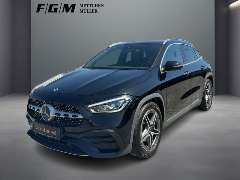 Kosmosschwarz metalliclack Gebraucht 2020 Mercedes GLA200 AMG line SUV | 32.370 € (Fairer Preis) - Bild 1/4