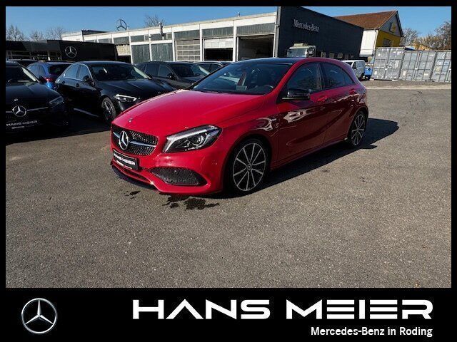 Rot Gebraucht 2018 Mercedes A250 AMG line Limousine | 20.490 € (Superpreis) - Bild 1/4