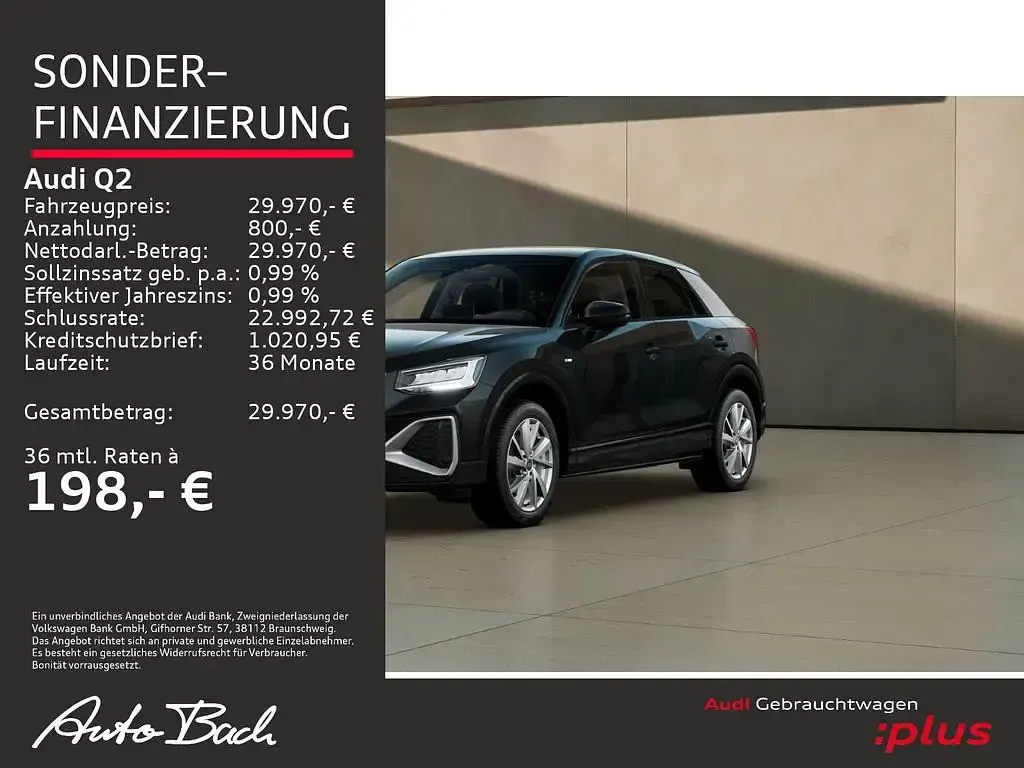 Używany Audi Q2 S-Line 150 KM (110 kW) 2025 Czarny SUV