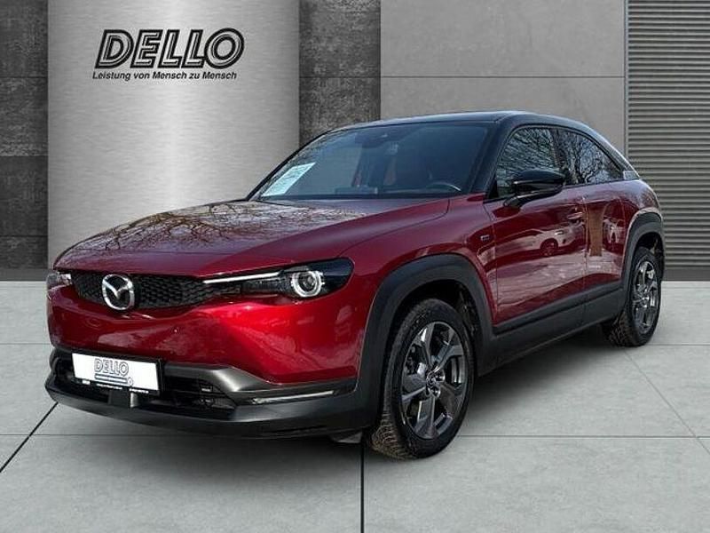 Gebraucht Mazda MX30 Makoto 106 kW (145 PS) 2023 Soul red crystal m: black roof SUV