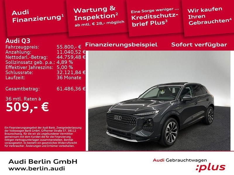 Tamboragrau metallic Gebraucht 2025 Audi Q3 Ambiente SUV | 55.800 € - Bild 1/4