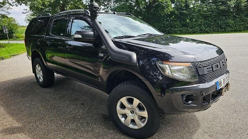 Schwarz Gebraucht 2015 Ford Ranger Wildtrack Abholung | 25.900 € (Fairer Preis) - Bild 1/4