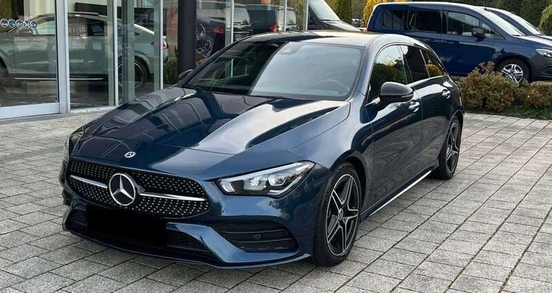 Blau Gebraucht 2021 Mercedes CLA250e Shooting Brake Kombi | 23.500 € (Superpreis) - Bild 1/4