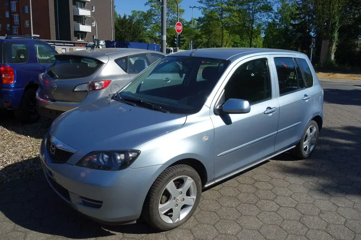 Brugt Mazda 2 80 HK (58 kW) 2007 Blå Hatchback
