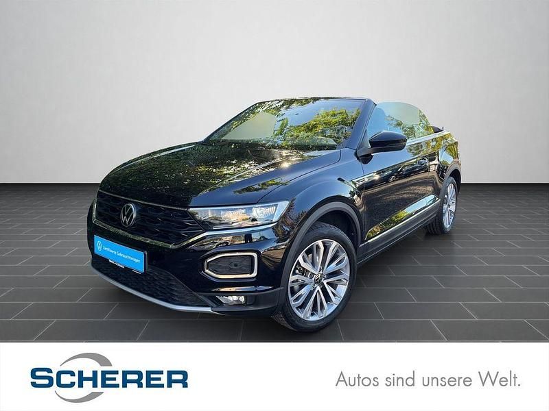 Deep black perleffekt / schwar Gebraucht 2021 VW T-Roc Cabriolet Style Cabrio | 26.360 € (Guter Preis) - Bild 1/4