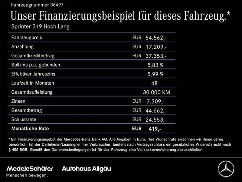 Neu Mercedes Sprinter 190 PS (139 kW) 2026 Weiss Van