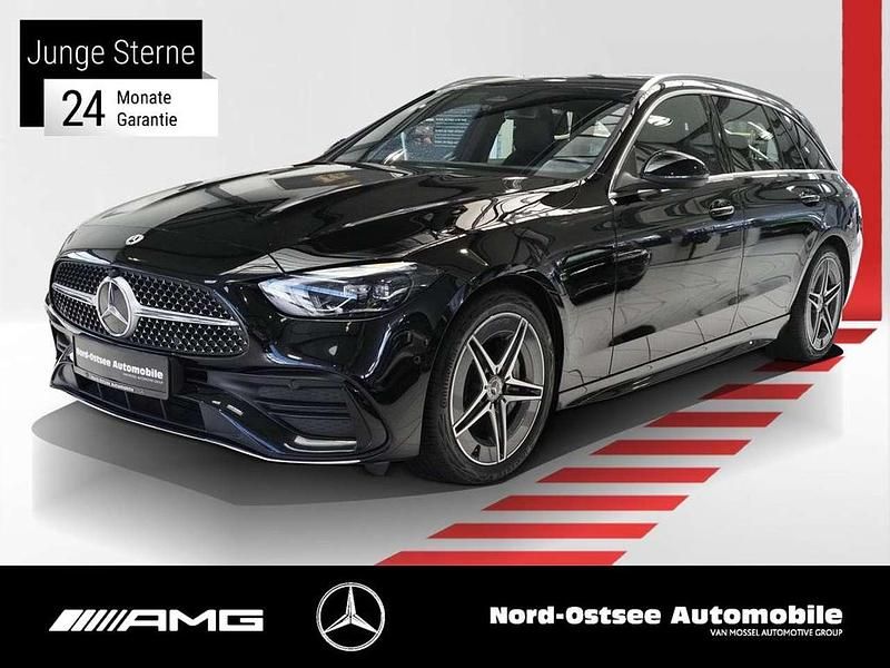 Unilack schwarz Gebraucht 2022 Mercedes C220 AMG Kombi | 34.690 € (Fairer Preis) - Bild 1/4
