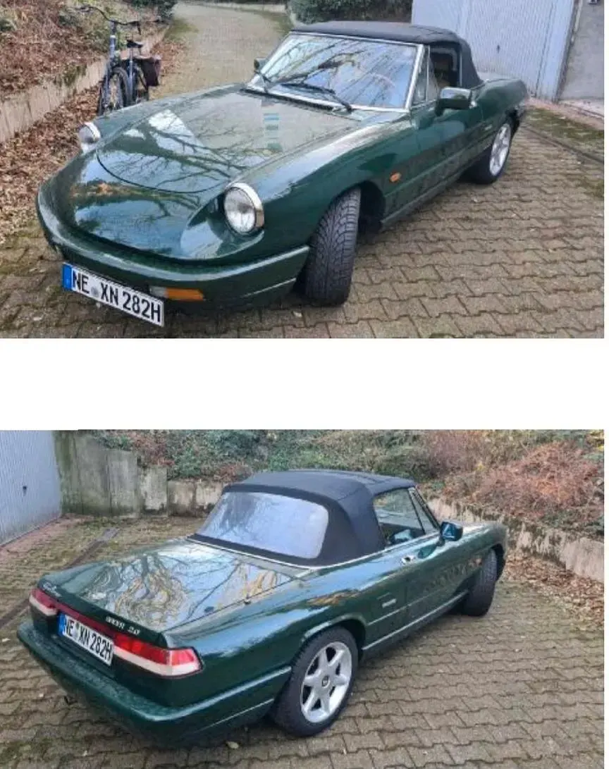Gebraucht Alfa Romeo Spider 120 PS (88 kW) 1992 Grün Cabrio