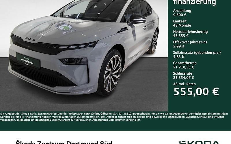 Grau Gebraucht 2025 Skoda Enyaq iV SportLine SUV | 53.055 € (Fairer Preis) - Bild 1/4