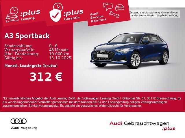 Blau Gebraucht 2024 Audi A3 Sportback Advanced Plus Limousine | 33.590 € (Fairer Preis) - Bild 1/4