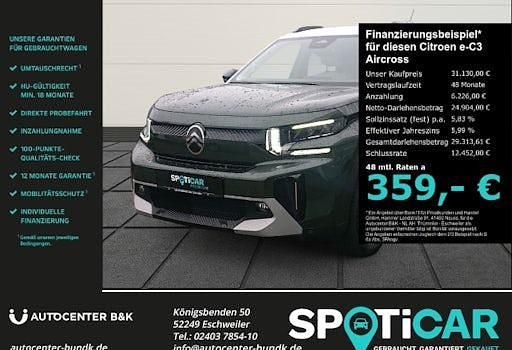 Neu Citroën e-C3 Aircross 83 kW (113 PS) 2026 Grün SUV