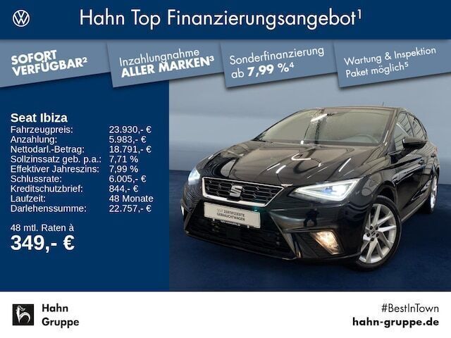 Schwarz Gebraucht 2021 Seat Ibiza FR Kleinwagen | 23.930 € (Etwas zu teuer) - Bild 1/2