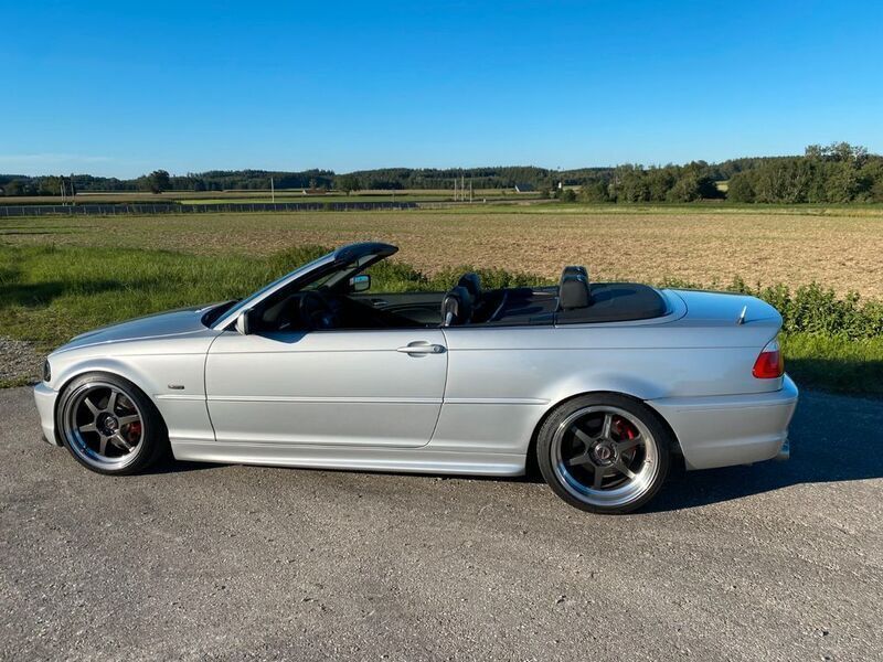 Silber Gebraucht 2002 BMW 320 Cabriolet M Sport Cabrio | 14.500 € (Teuer) - Bild 1/4