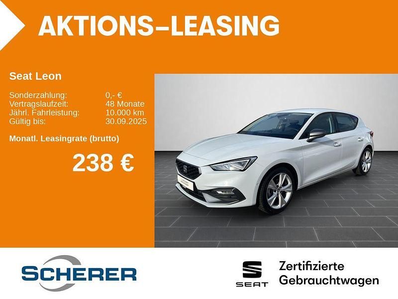 Weiß Gebraucht 2024 Seat Leon FR-Line Limousine | 25.420 € (Guter Preis) - Bild 1/4