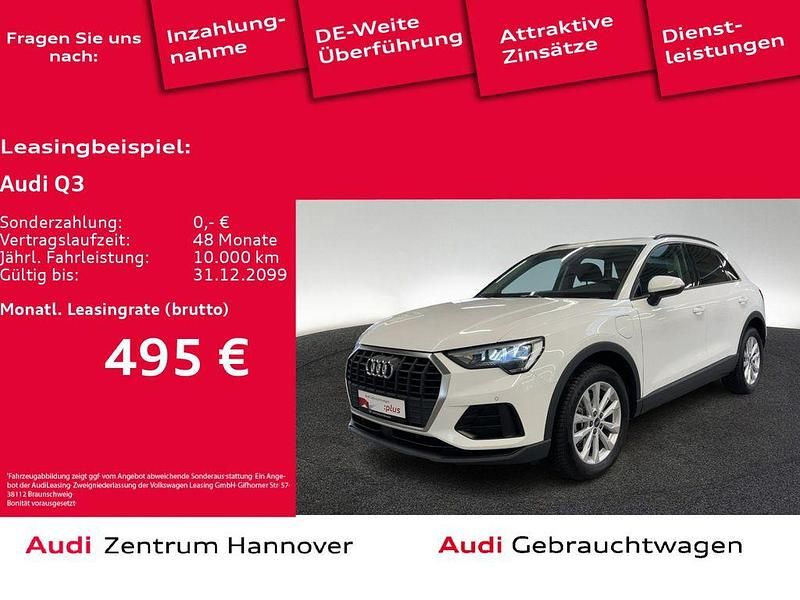 T9 ibisweiß (metallic) Gebraucht 2022 Audi Q3 SUV | 30.590 € (Guter Preis) - Bild 1/4