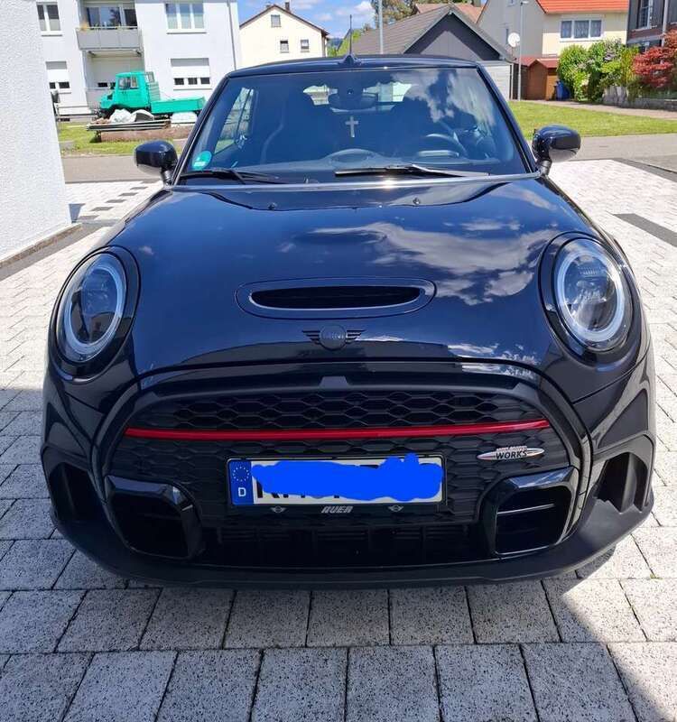 Blau Gebraucht 2021 Mini John Cooper Works Cabriolet Cabrio | 34.500 € (Teuer) - Bild 1/4