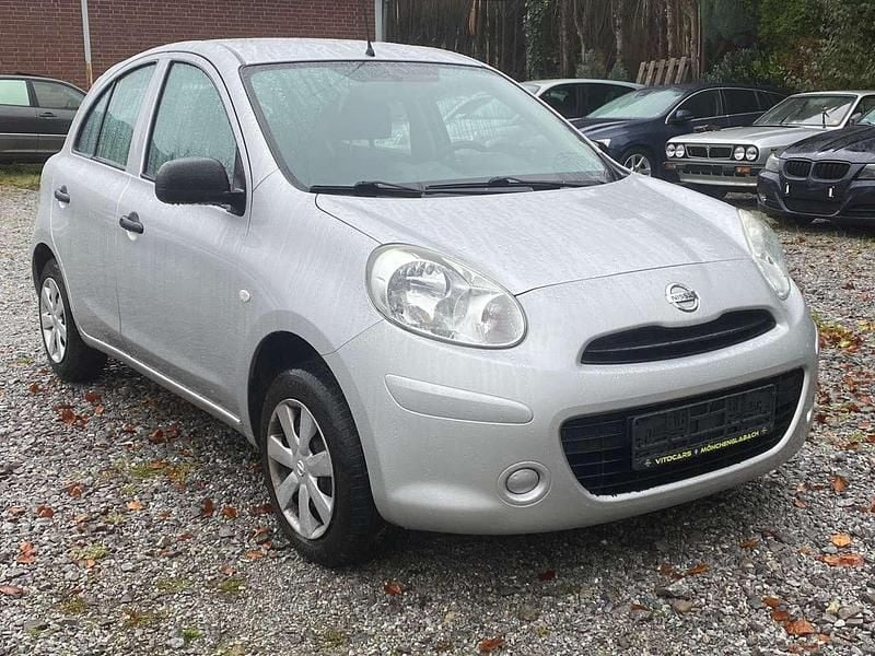 New silver (m) Gebraucht 2011 Nissan Micra Visia Kleinwagen | 3.450 € (Fairer Preis) - Bild 1/3