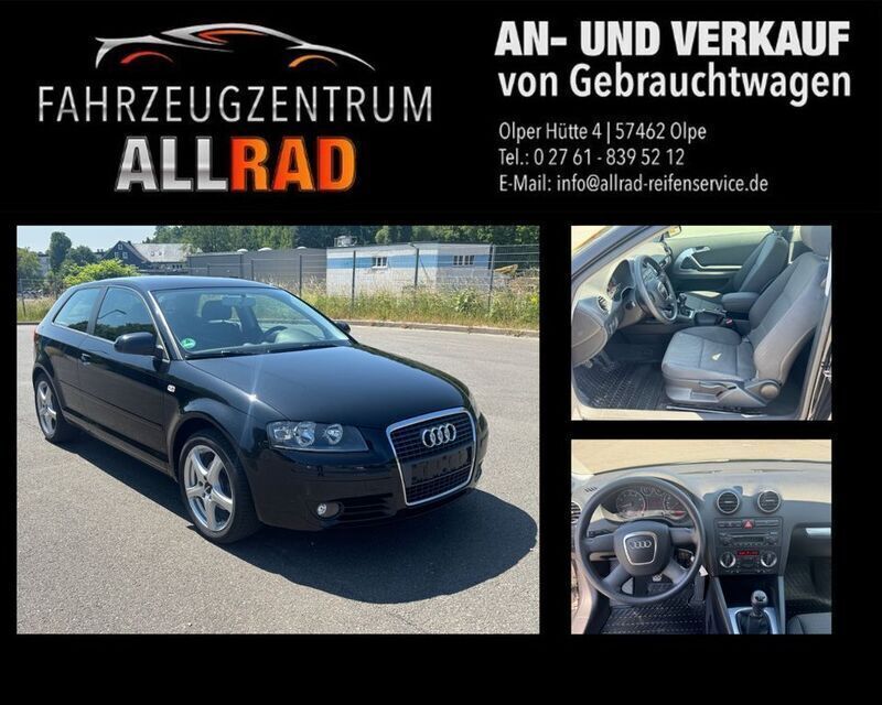 Schwarz Gebraucht 2006 Audi A3 Attraction Coupé | 5.999 € (Teuer) - Bild 1/2