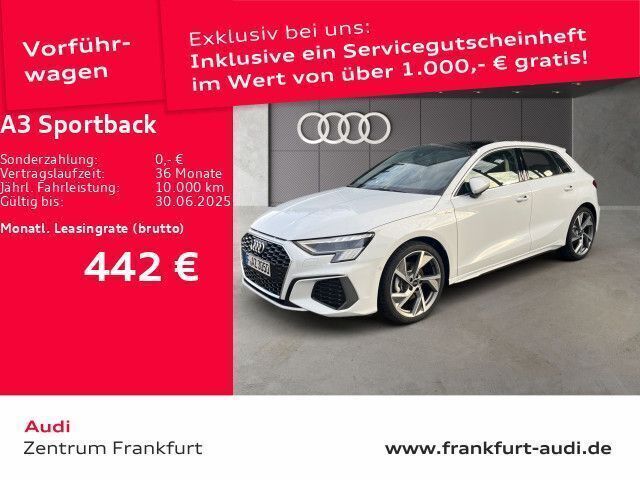 Weiß Gebraucht 2024 Audi A3 Sportback S-Line Kleinwagen | 38.930 € (Fairer Preis) - Bild 1/4