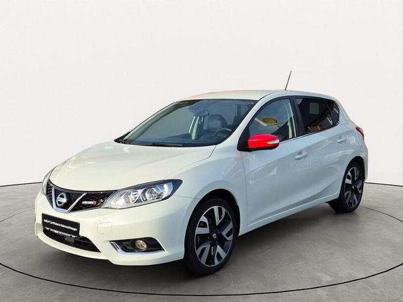 Gebraucht Nissan Pulsar Tekna 116 PS (85 kW) 2018 Weiss / brilliant white (metallic) Kleinwagen