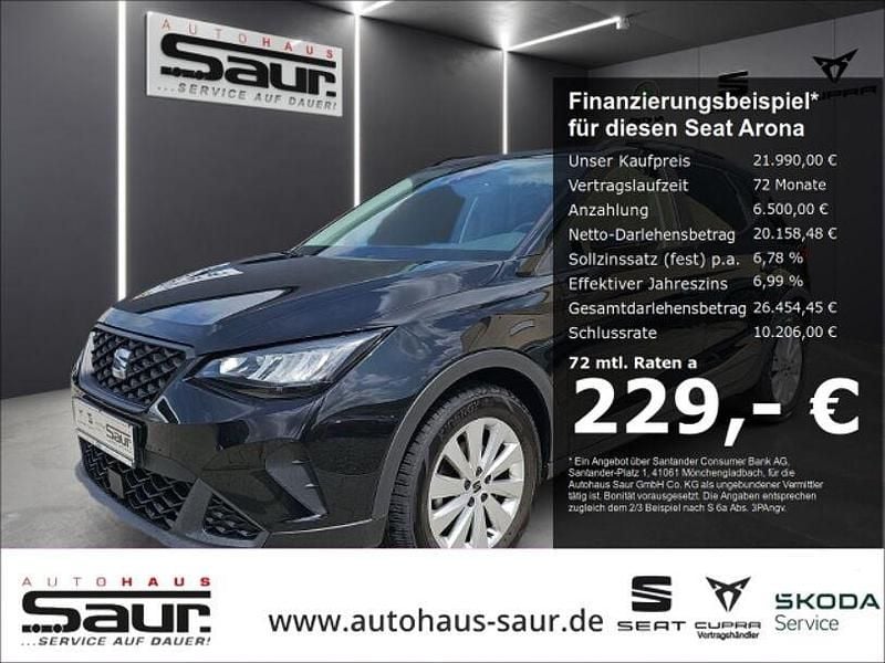 Schwarz Gebraucht 2024 Seat Arona CONNECT SUV | 21.990 € (Fairer Preis) - Bild 1/4