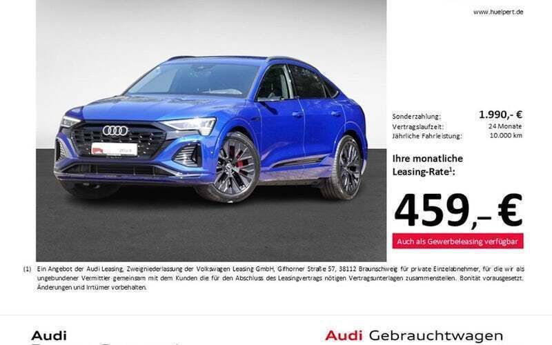 Ultrablau metallic Gebraucht 2024 Audi Q8 Sportback e-tron S-Line SUV | 59.888 € - Bild 1/3