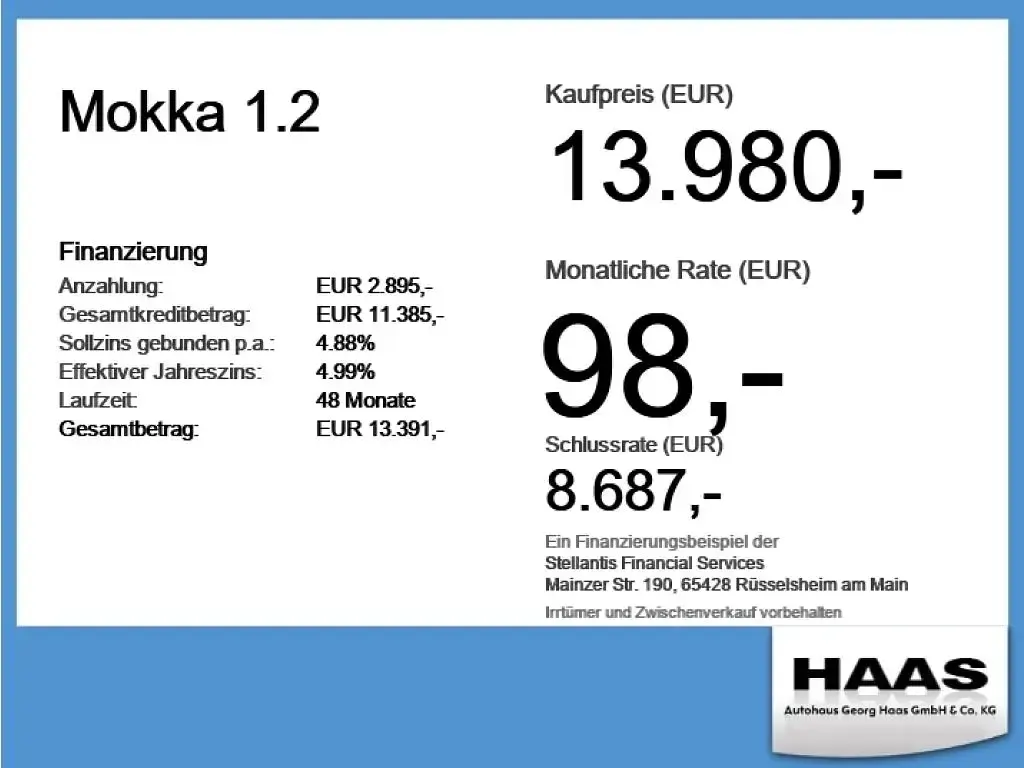 Gebraucht Opel Mokka Edition 101 PS (74 kW) 2023 Kosmos rot SUV